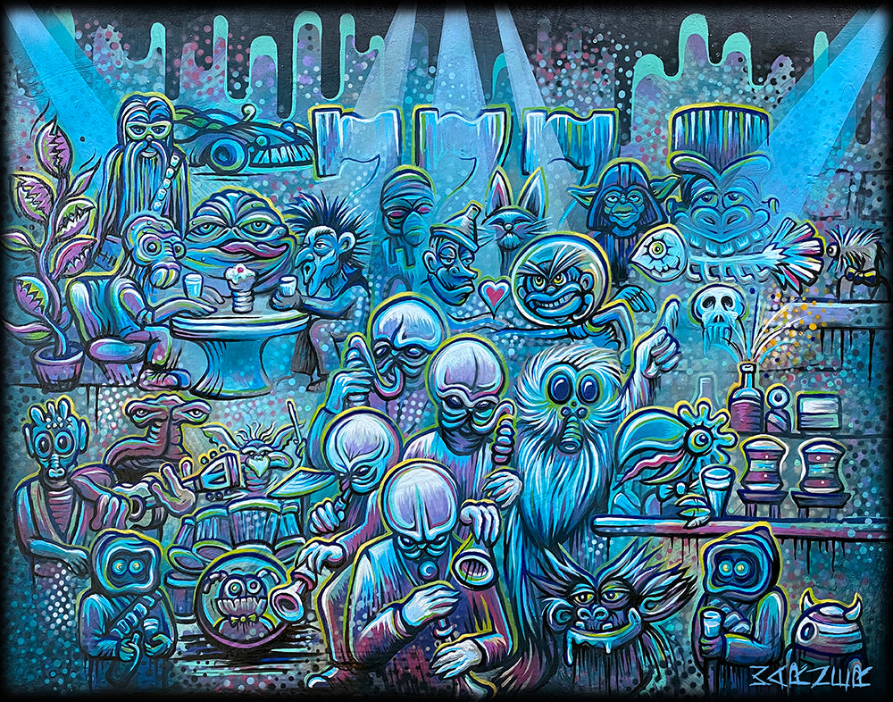 Blue Milk — Metal Print