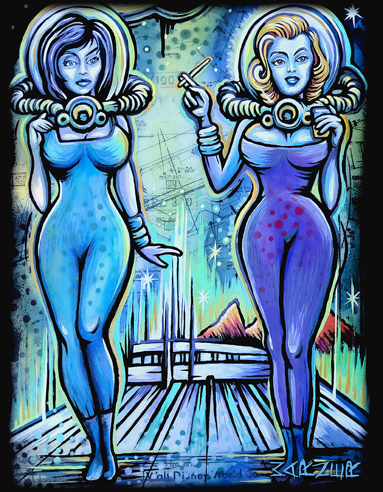 Escape From Space Mountain — Metal Print